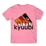 Világos rózsaszín Naruto férfi rövid ujjú póló - Kyuubi Adidas