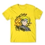 Citromsárga Naruto férfi rövid ujjú póló - Uzumaki Naruto