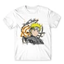 Fehér Naruto férfi rövid ujjú póló - Uzumaki Naruto