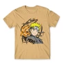Homok Naruto férfi rövid ujjú póló - Uzumaki Naruto