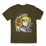 Khaki Naruto férfi rövid ujjú póló - Uzumaki Naruto