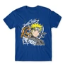 Királykék Naruto férfi rövid ujjú póló - Uzumaki Naruto