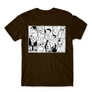 Barna One Piece férfi rövid ujjú póló - Black and White