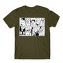 Khaki One Piece férfi rövid ujjú póló - Black and White