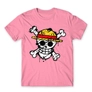 Kép 22/24 - Világos rózsaszín One Piece férfi rövid ujjú póló - Grunge Logo