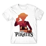 Fehér One Piece férfi rövid ujjú póló - I Am The King Of Pirates