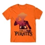 Narancs One Piece férfi rövid ujjú póló - I Am The King Of Pirates