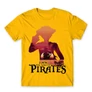 Sárga One Piece férfi rövid ujjú póló - I Am The King Of Pirates
