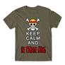 Kép 7/24 - Cink One Piece férfi rövid ujjú póló - Keep Calm and Be Pirate King