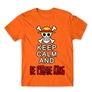 Kép 14/24 - Narancs One Piece férfi rövid ujjú póló - Keep Calm and Be Pirate King