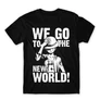 Fekete One Piece férfi rövid ujjú póló - Luffy Monochrome