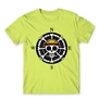 Almazöld One Piece férfi rövid ujjú póló - One Piece Compass
