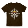 Barna One Piece férfi rövid ujjú póló - One Piece Compass