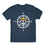 Denim One Piece férfi rövid ujjú póló - One Piece Compass