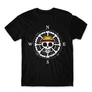 Fekete One Piece férfi rövid ujjú póló - One Piece Compass