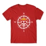 Piros One Piece férfi rövid ujjú póló - One Piece Compass