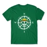 Zöld One Piece férfi rövid ujjú póló - One Piece Compass