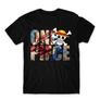 Fekete One Piece férfi rövid ujjú póló - Text