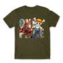 Khaki One Piece férfi rövid ujjú póló - Text