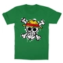 Kép 13/13 - Zöld One Piece gyerek rövid ujjú póló - Grunge Logo