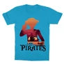 Atollkék One Piece gyerek rövid ujjú póló - I Am The King Of Pirates