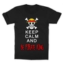 Kép 5/13 - Fekete One Piece gyerek rövid ujjú póló - Keep Calm and Be Pirate King