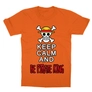 Kép 7/13 - Narancs One Piece gyerek rövid ujjú póló - Keep Calm and Be Pirate King
