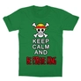 Kép 13/13 - Zöld One Piece gyerek rövid ujjú póló - Keep Calm and Be Pirate King
