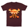 Bordó One Piece gyerek rövid ujjú póló - Logo Silhouette