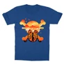 Királykék One Piece gyerek rövid ujjú póló - Logo Silhouette