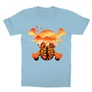 Világoskék One Piece gyerek rövid ujjú póló - Logo Silhouette