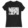 Fekete One Piece női rövid ujjú póló - Black and White