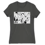 Sötétszürke One Piece női rövid ujjú póló - Black and White