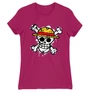 Pink One Piece női rövid ujjú póló - Grunge Logo