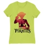 Almazöld One Piece női rövid ujjú póló - I Am The King Of Pirates