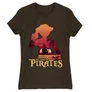 Barna One Piece női rövid ujjú póló - I Am The King Of Pirates