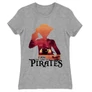 Sportszürke One Piece női rövid ujjú póló - I Am The King Of Pirates