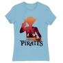 Világoskék One Piece női rövid ujjú póló - I Am The King Of Pirates