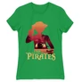 Zöld One Piece női rövid ujjú póló - I Am The King Of Pirates