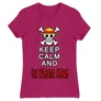 Pink One Piece női rövid ujjú póló - Keep Calm and Be Pirate King