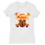 Fehér One Piece női rövid ujjú póló - Logo Silhouette