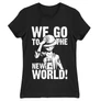 Fekete One Piece női rövid ujjú póló - Luffy Monochrome