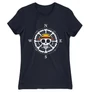Sötétkék One Piece női rövid ujjú póló - One Piece Compass
