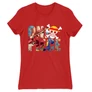 Piros One Piece női rövid ujjú póló - Text