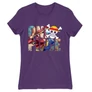 Sötétlila One Piece női rövid ujjú póló - Text