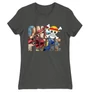 Sötétszürke One Piece női rövid ujjú póló - Text