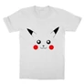 Fehér Pokémon gyerek rövid ujjú póló - Pikachu face