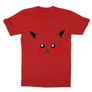 Piros Pokémon gyerek rövid ujjú póló - Pikachu face