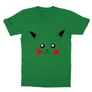 Zöld Pokémon gyerek rövid ujjú póló - Pikachu face