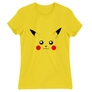Kép 6/22 - Citromsárga Pokémon női rövid ujjú póló - Pikachu face
